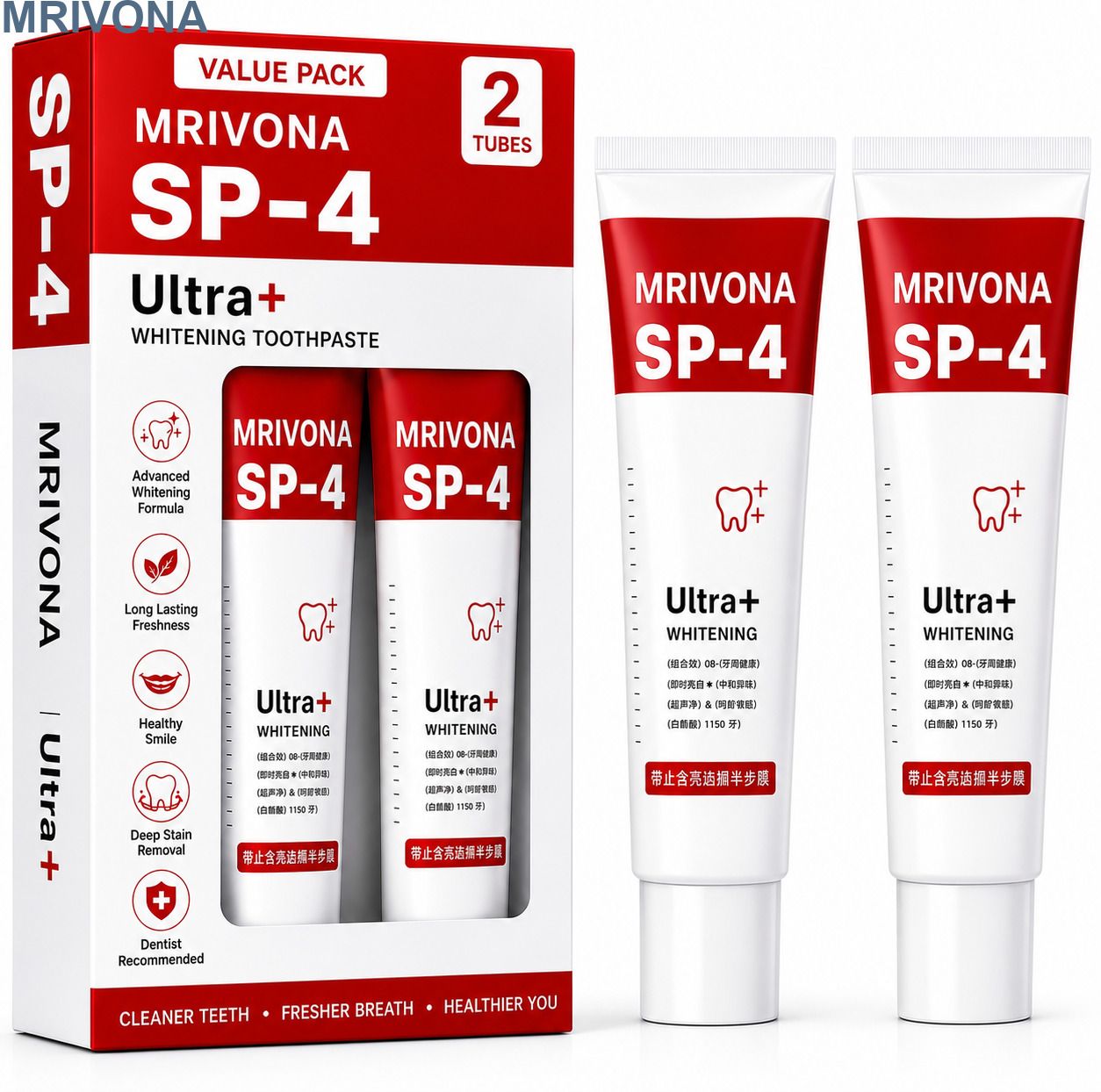 mrivona SP 4 Ultra Whitening Toothpaste White Teeth Pack 2 Toothpaste-picture-10
