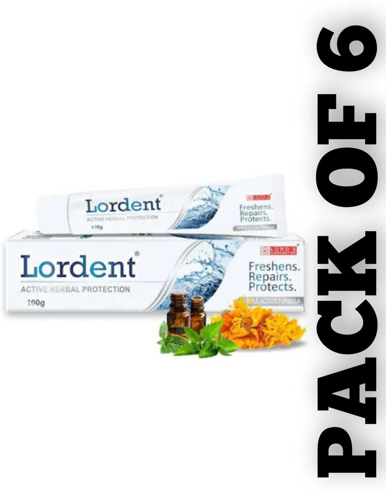 Lordent Tooth Paste Pack of 6 Toothpaste-image-2