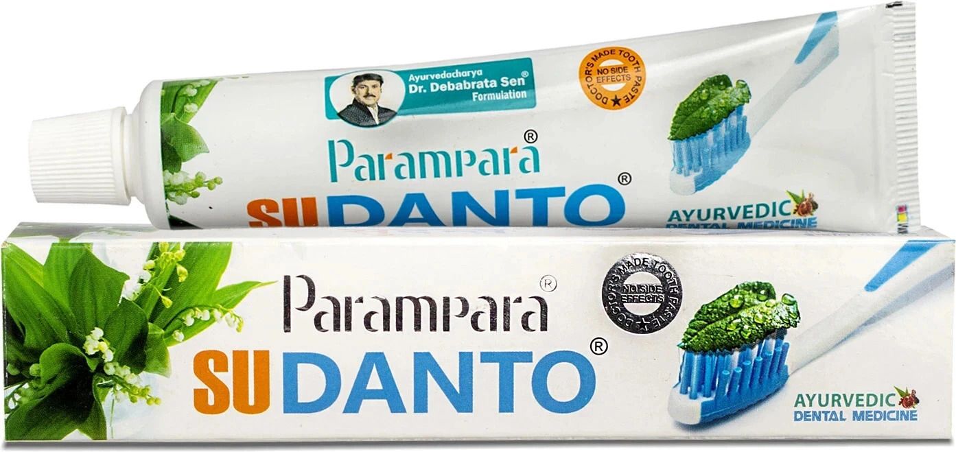 parampara Sudanto Toothpaste Natural Ayurvedic Gum Care 100g Pack of 2 Toothpaste-picture-11
