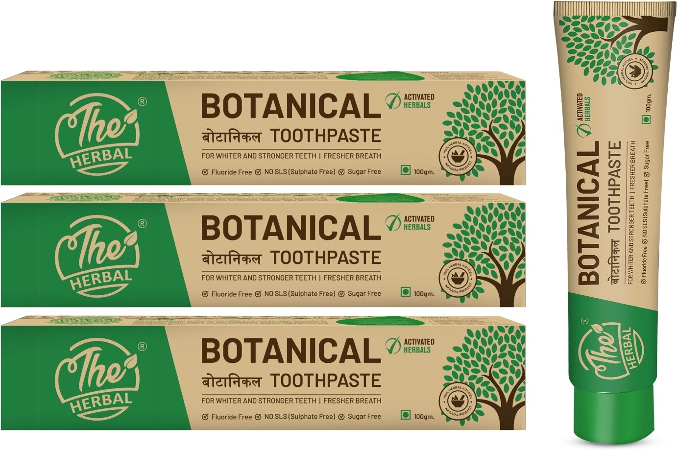 the herbal Botanical For Whiter and Stronger Teeth Toothpaste-picture-10