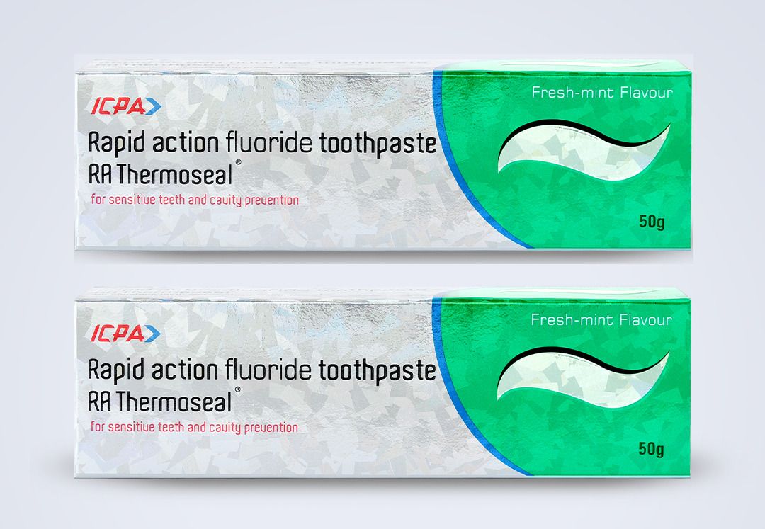 ra thermoseal Rapid Action Fluoride Toothpaste 50 Gram for Sensitive teeth & Cavity Protection Toothpaste-picture-19