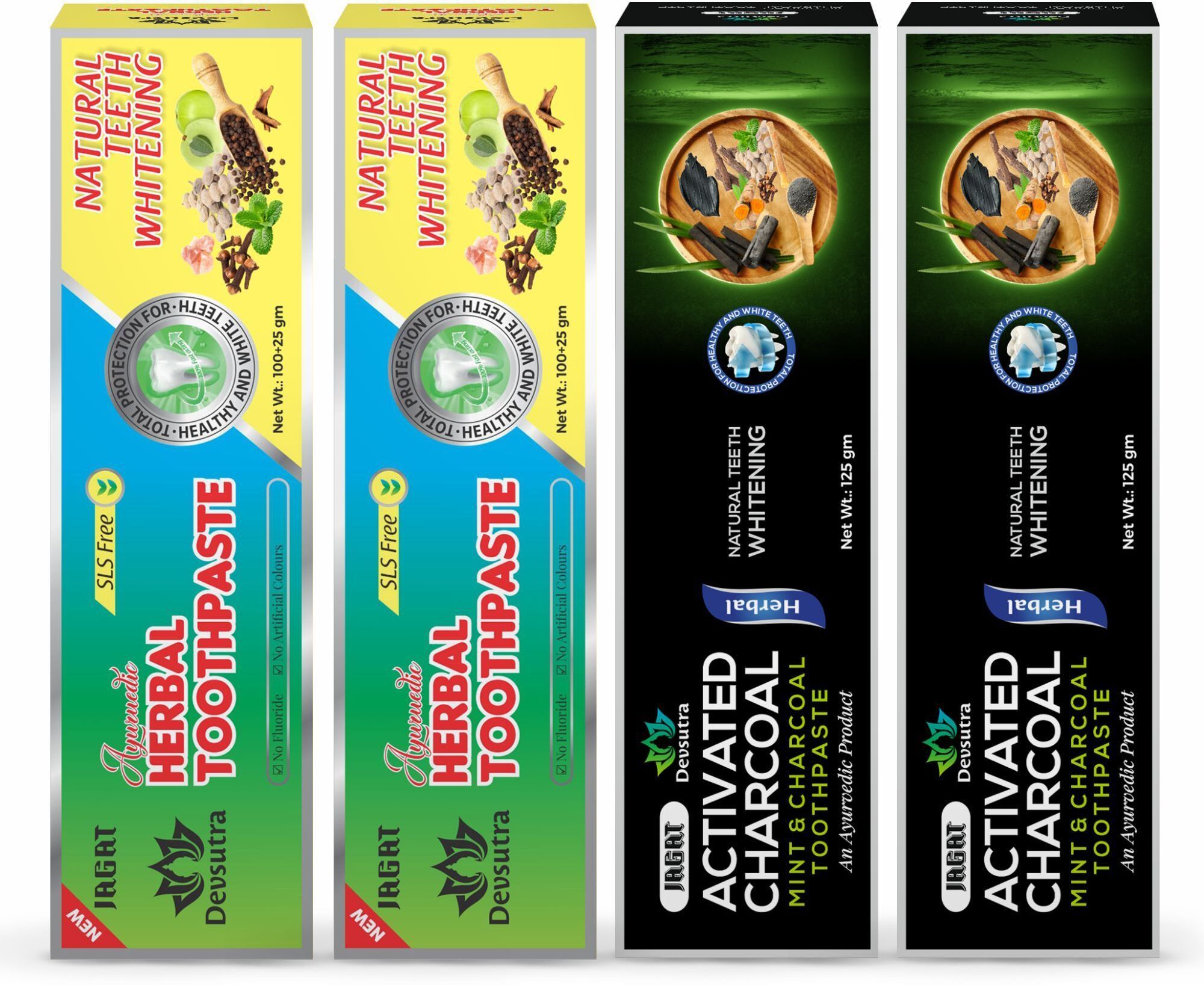Trusted Ayurvedic HERBAL Activated Charcoal & Fresh Mint Toothpaste-image-8