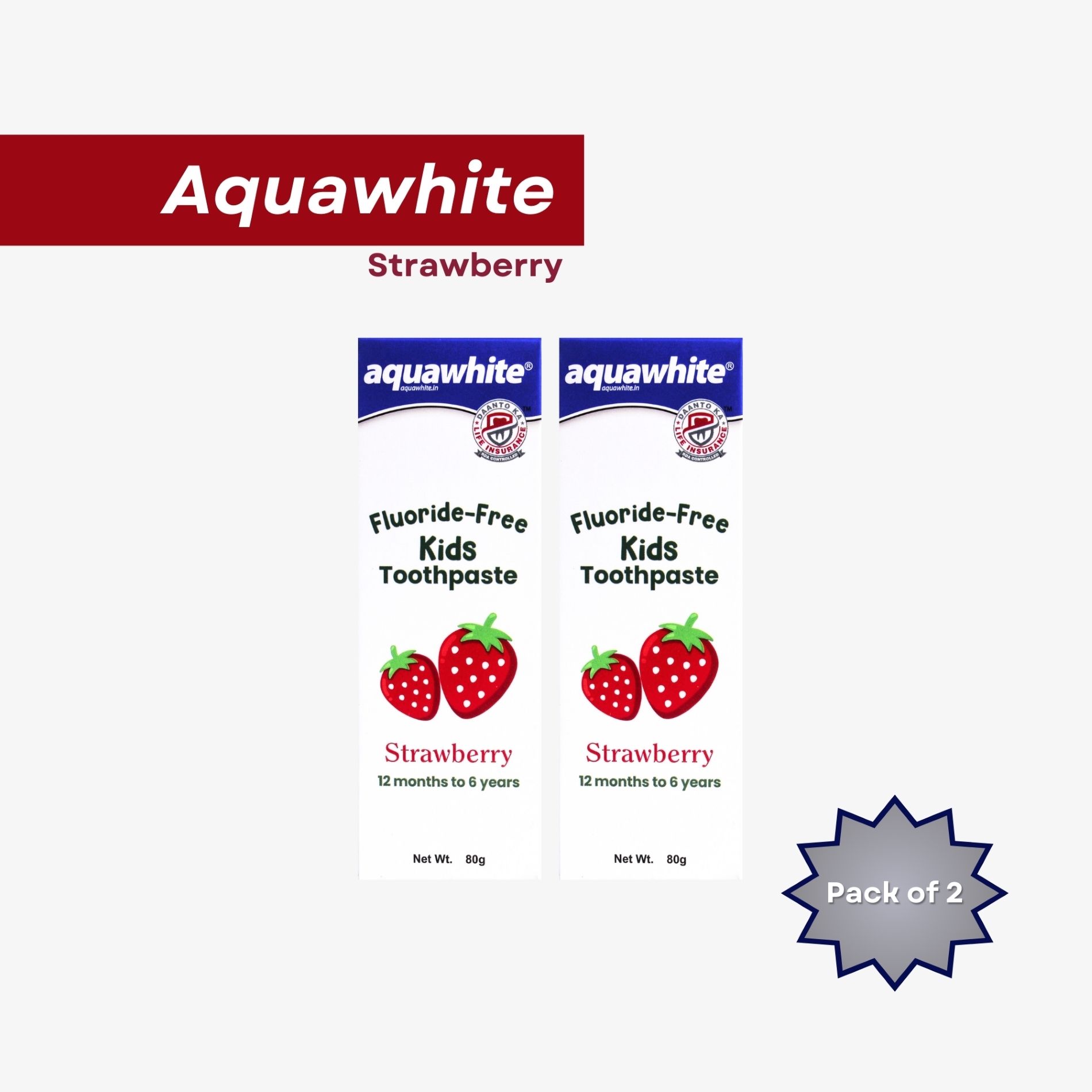 Strawberry kids toothpaste Pack of 2 Toothpaste-image-41