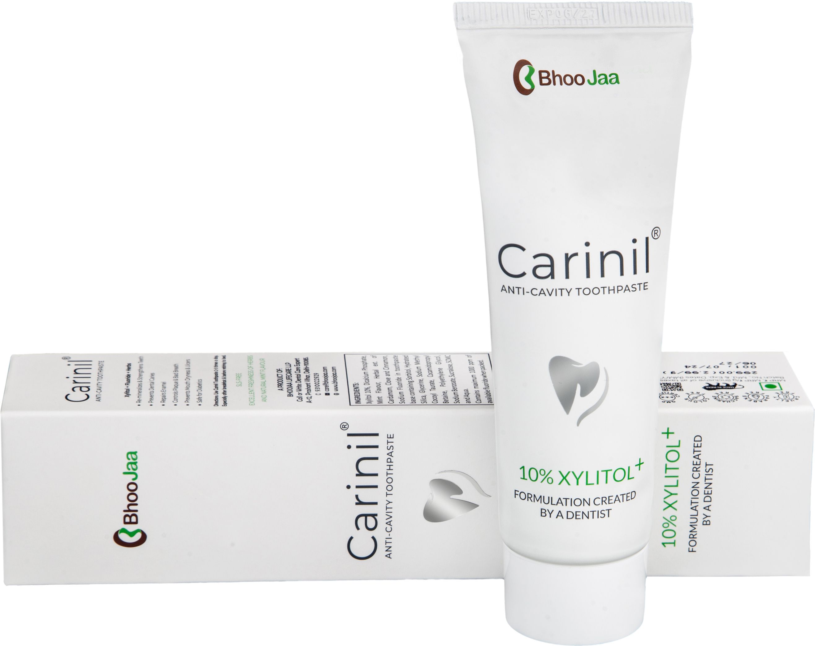 Anti-Cavity Toothpaste with 10% Xylitol + Fluoride + Herbs - SLS & Paraben Free Toothpaste-image-48