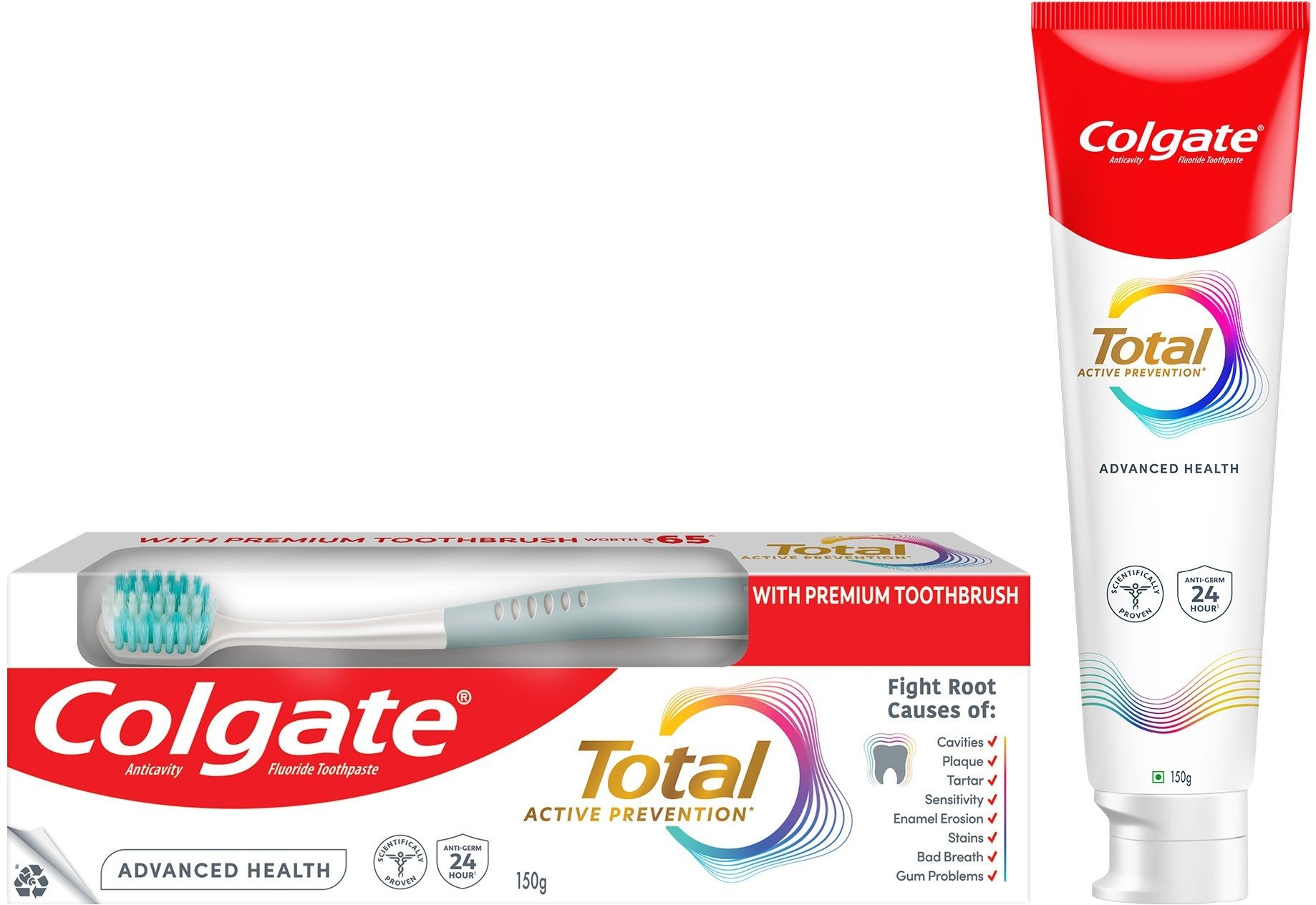 Total Advanced Health Antibacterial Toothpaste (with a Premium Toothbrush) Toothpaste-image-34