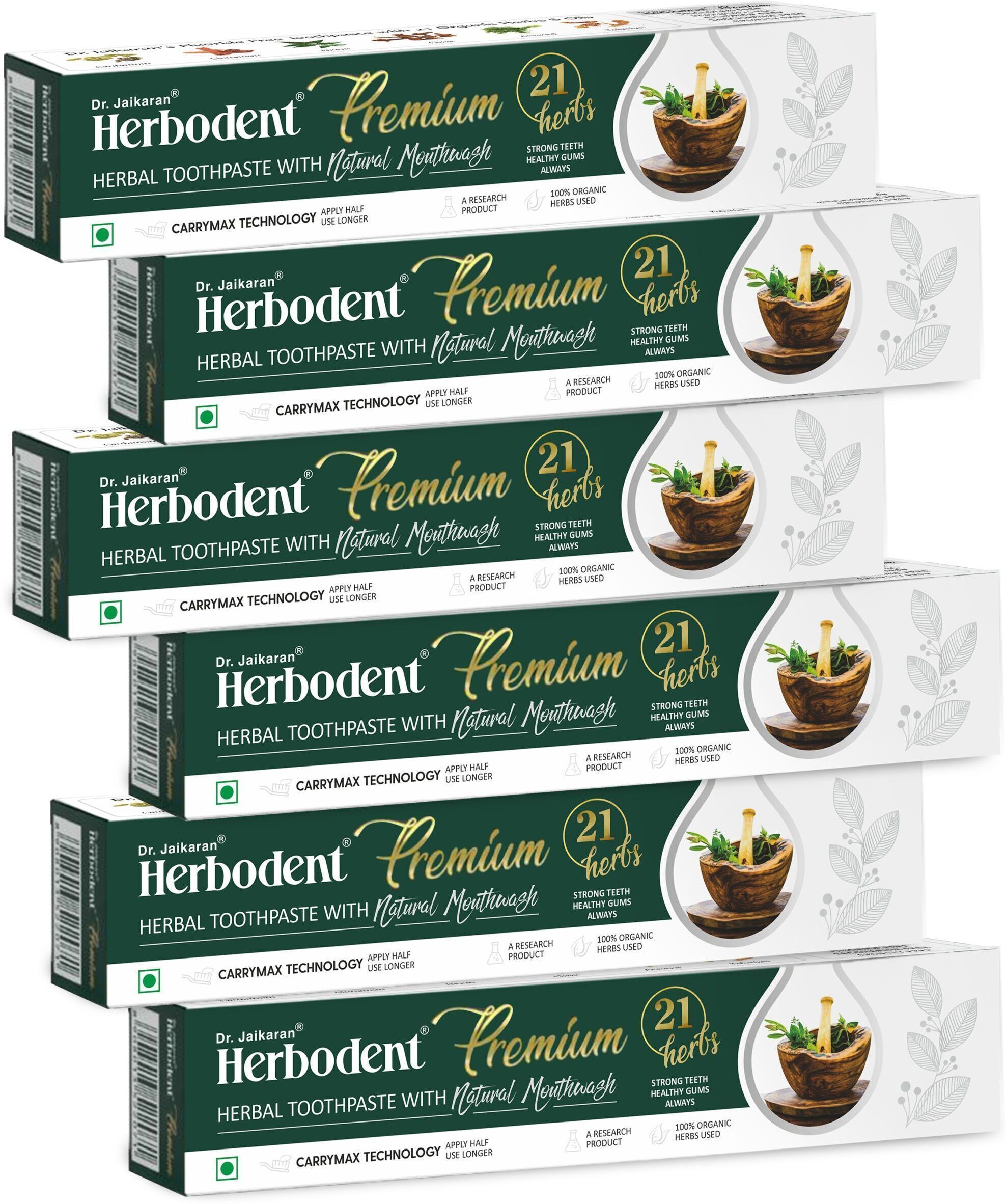 herbodent Dr. Jaikaran Premium Toothpaste Fluoride Free with 21 Rare Herbs Toothpaste-picture-11