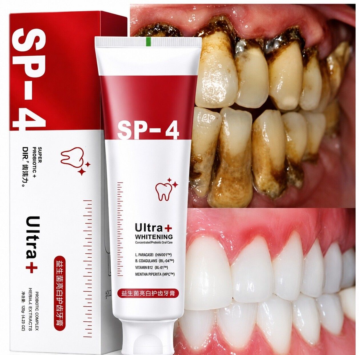 SP4 Ultra Whitening Dental Cream for Daily Oral Hygiene and Fresh Breath Care Toothpaste-image-21