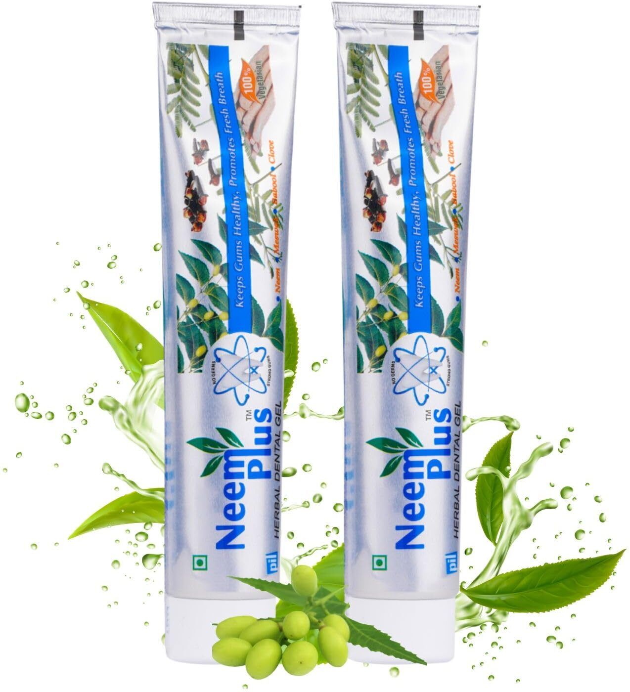 Neem Plus Herbal Dental Gel Strengthens Teeth & Gums Fresh Breath Toothpaste-image-39