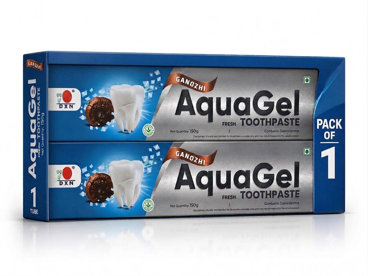 dxn Ganozhi AQUAGEL Fresh Toothpaste(Contains Ganoderma) 150gm- Pack Of 1 Toothpaste-picture-6
