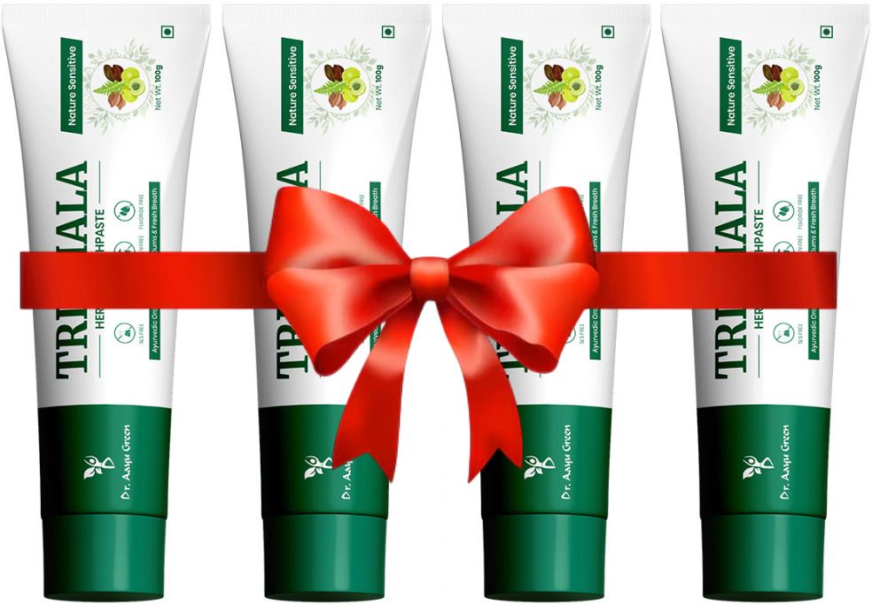 Triphala Toothpaste with Neem, Tulsi & Herbal Toothpaste-image-2
