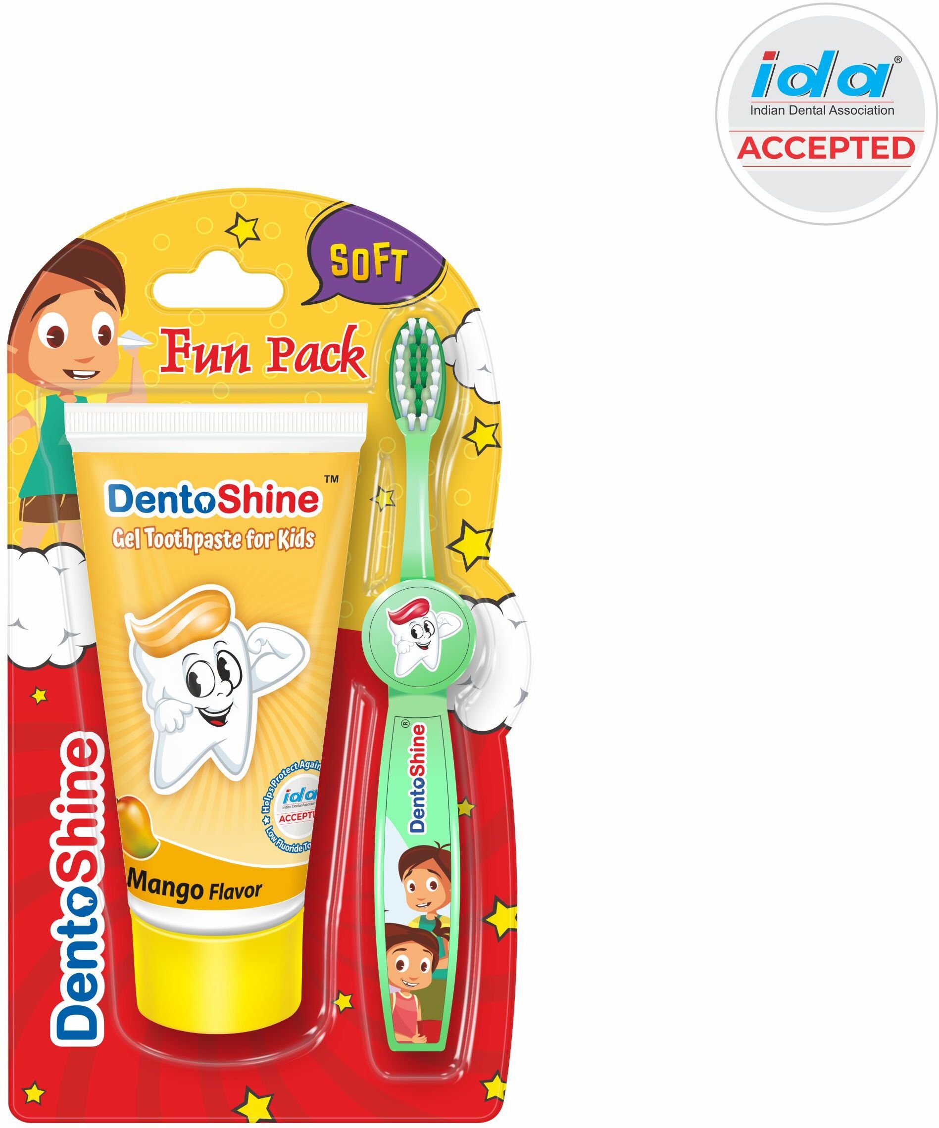 Gel Toothpaste with Toothbrush - Mango | IDA Accepted | Ages 2+ Toothpaste-image-19