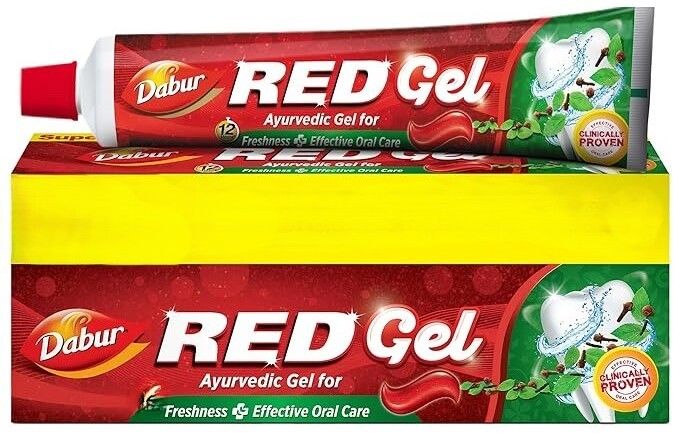 dabur Red Gel Ayurvedic Toothpaste - 300g (150g x 2, Pack of 2) Toothpaste-picture-15