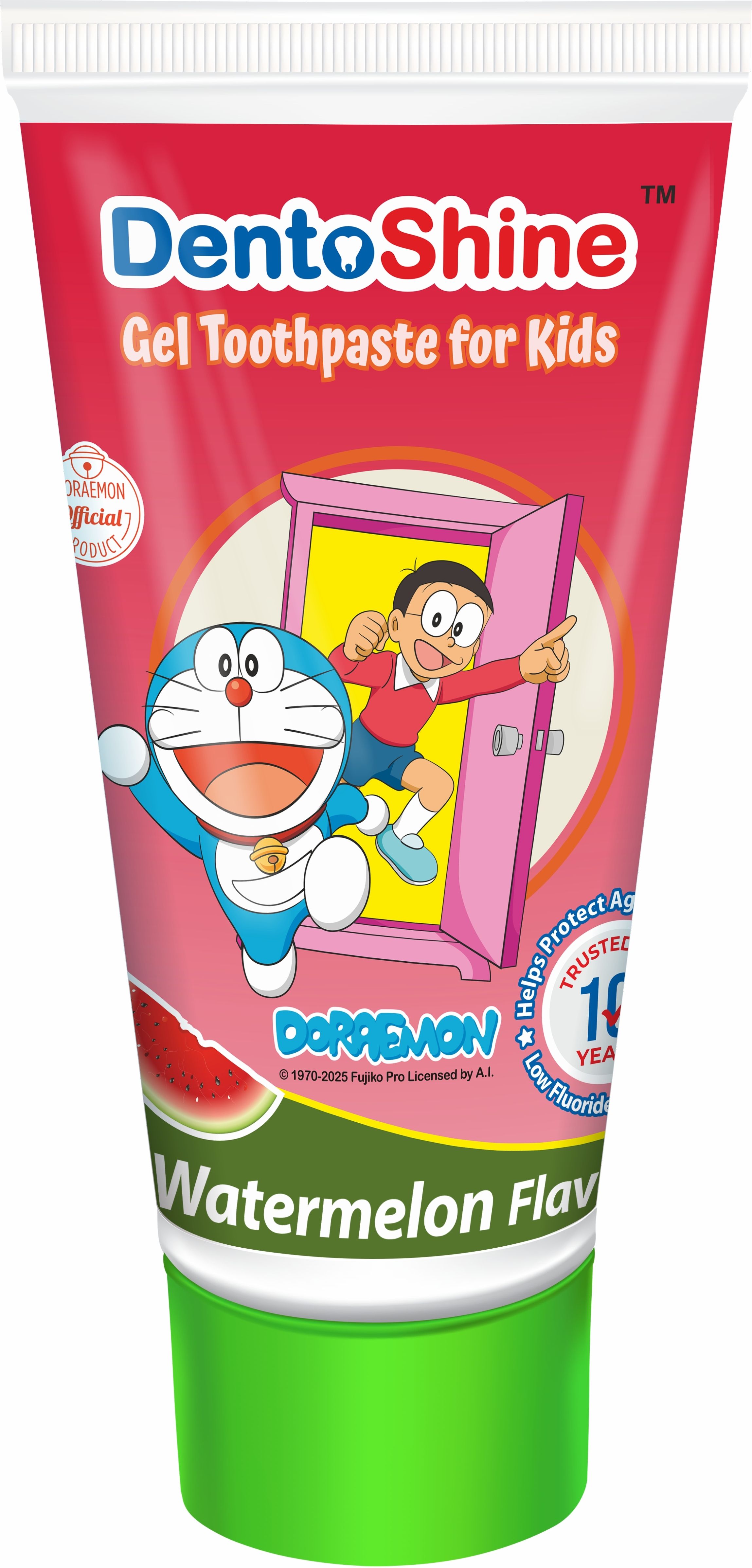 dentoshine Gel Toothpaste for Kids Watermelon (Doraemon) | Trusted for 10+years | (Ages 2+) Toothpaste-picture-25