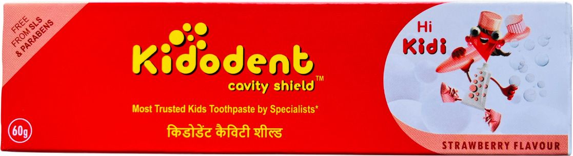 Cavity Shield Strawberry Flavor Kids Toothpaste - Free From SLS & PARAEBN Toothpaste