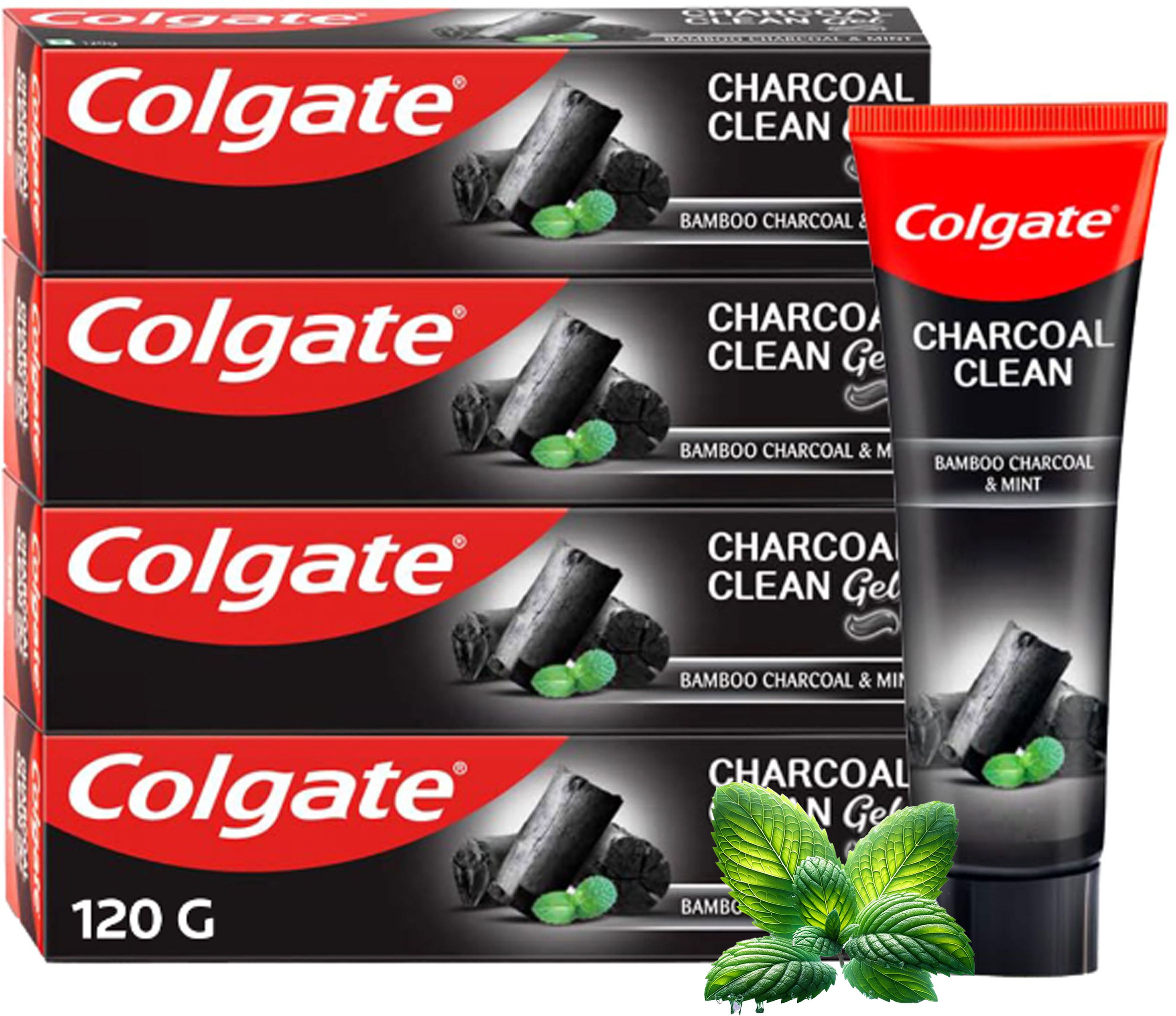 colgate Charcoal Clean Black Gel Toothpaste, Deep Clean, Plaque Removal (Combo Pack) Toothpaste-picture-14
