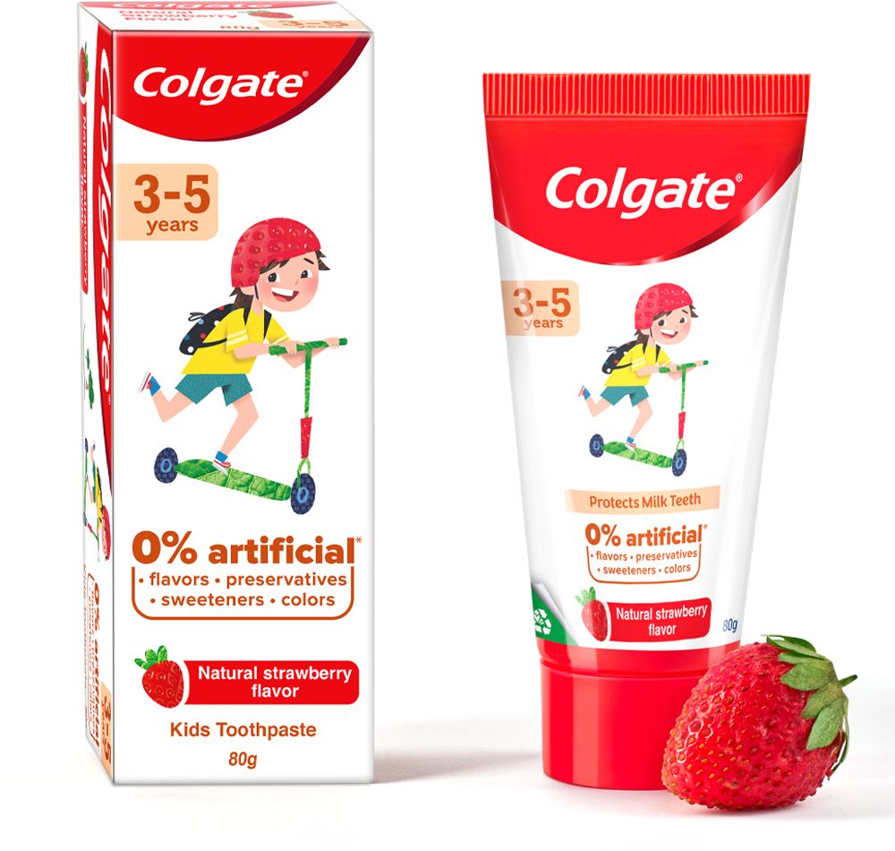 Kids (3-5 years) Natural Strawberry Flavour Toothpaste