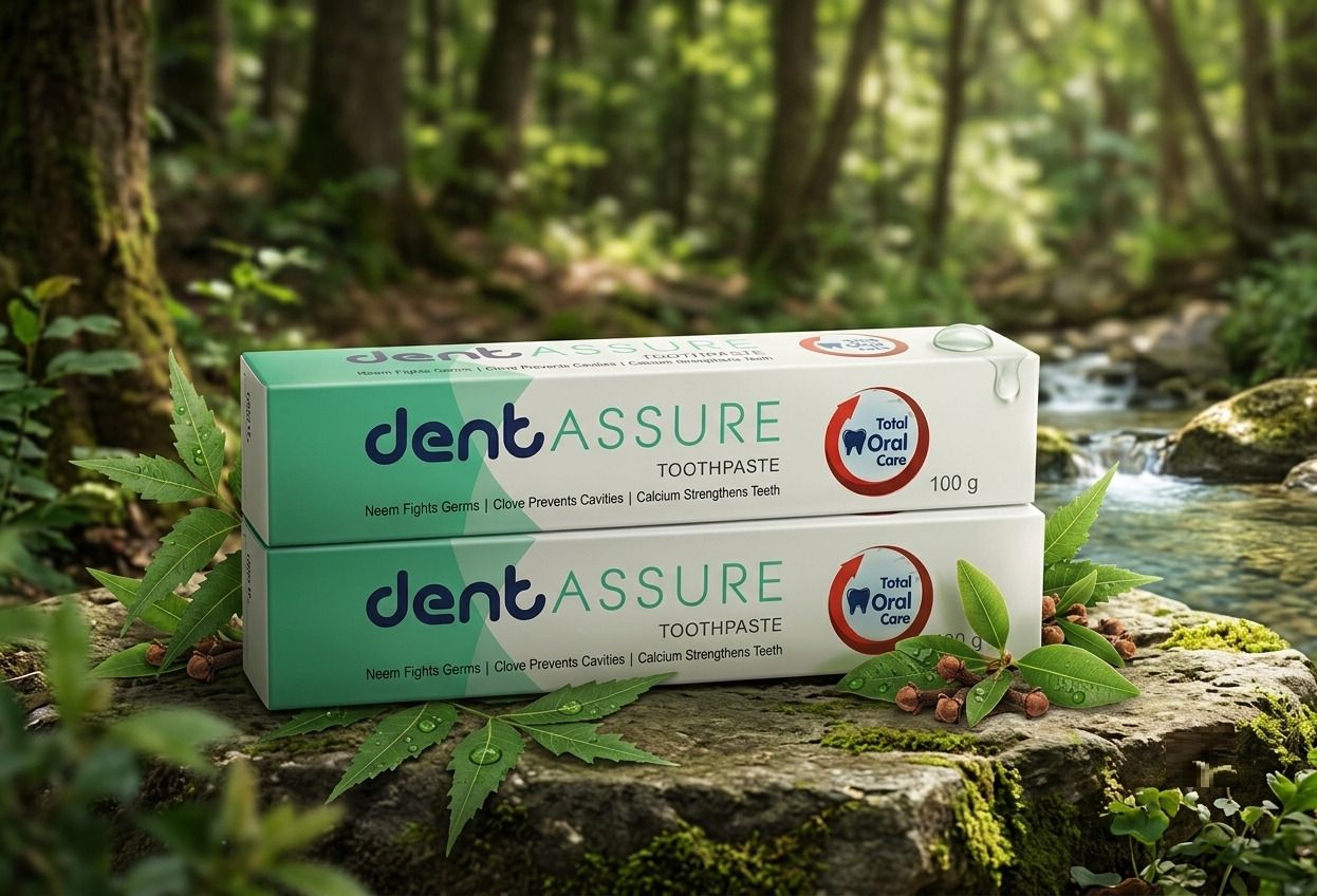 dentassure Toothpaste Neem Toothpaste 2x100g, (Neem fights germs, clove prevents cavities) Toothpaste-picture-24