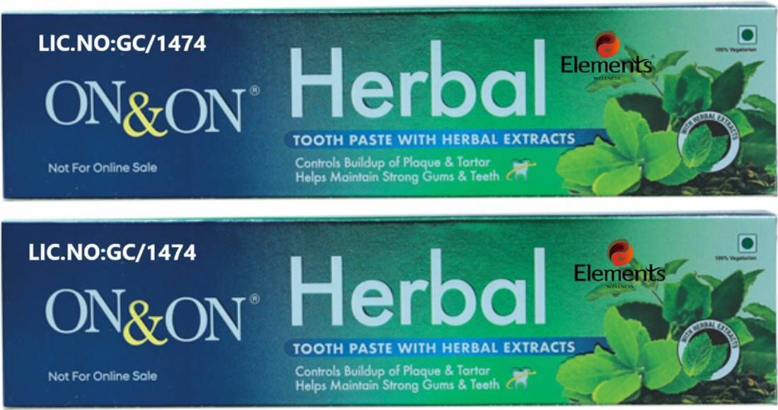 element HERBAL PASTE WITH HERBAL EXTRACT 300 gm (Pack of 2X150 g) Toothpaste-picture-29