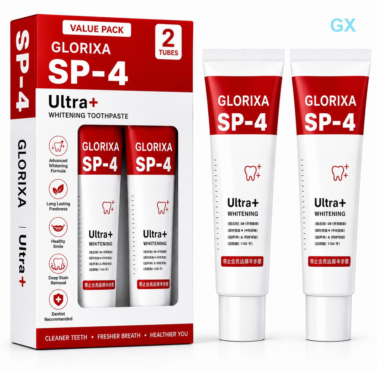 glorixa SP 4 Ultra Whitening Toothpaste For Bright Teeth Toothpaste-picture-21