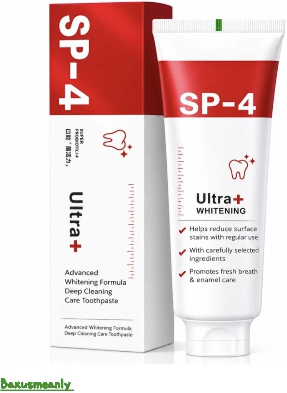 SP 4 Ultra Whitening Toothpaste 30G Smart Care Toothpaste-image-20