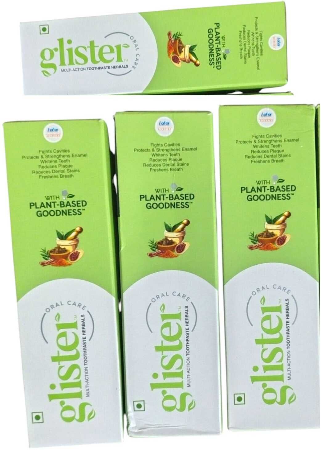 nrtp GLISTER MULTI ACTION TOOTHPASTE HERBALS TOOTHPASTE PACK OF 4 Toothpaste-picture-10