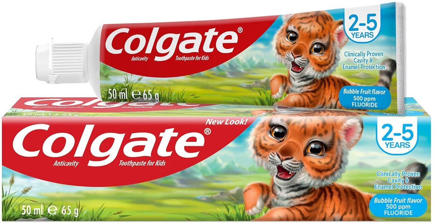 For Kids 2-5 Years Bubble Fruit Flavor Toothpaste Toothpaste-image-39