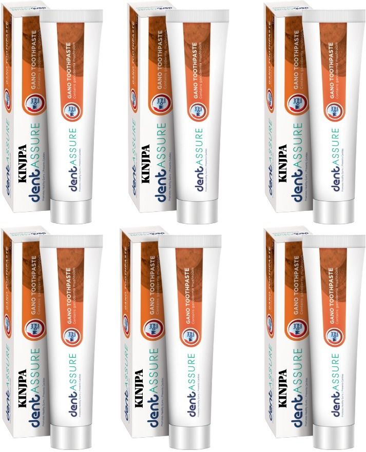 kinjpa -Gano Toothpaste with Ganoderma Extract –6X100g | Herbal, Fluoride-Free, Toothpaste-picture-4