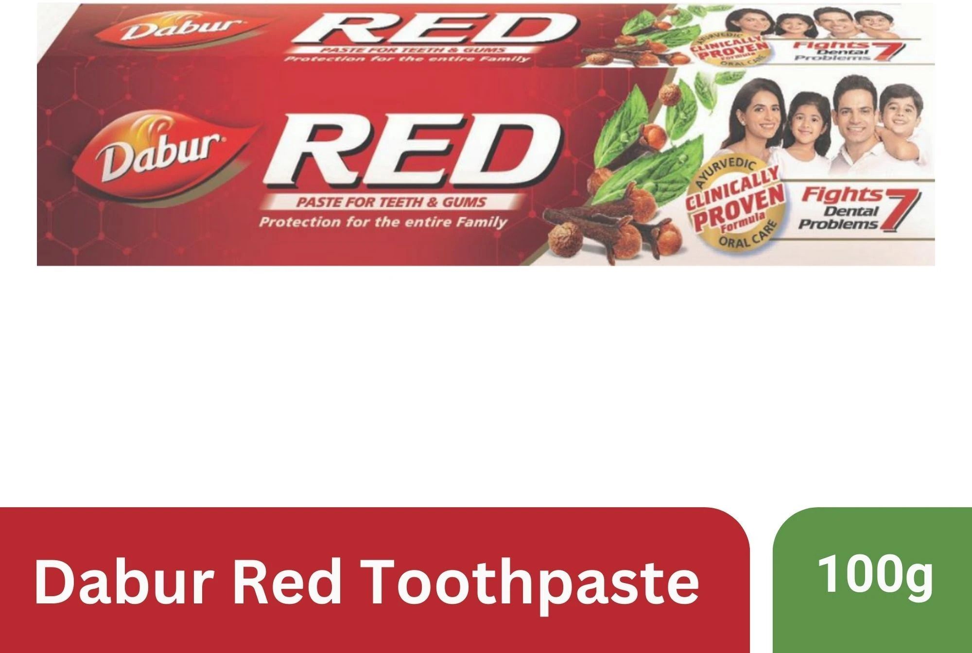 Red Paste |Treats Bad Breath |Cavity Protection | Plaque Removal |13 Herbs Toothpaste