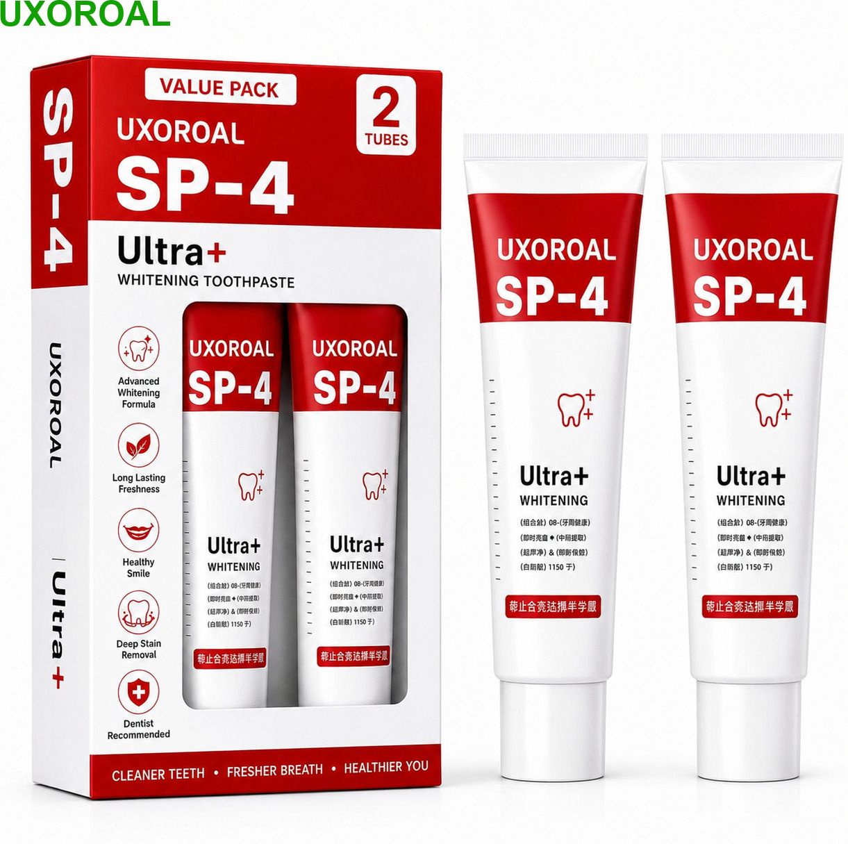 uxoroal SP 4 Ultra Whitening Toothpaste Strong Whitening Toothpaste-picture-29