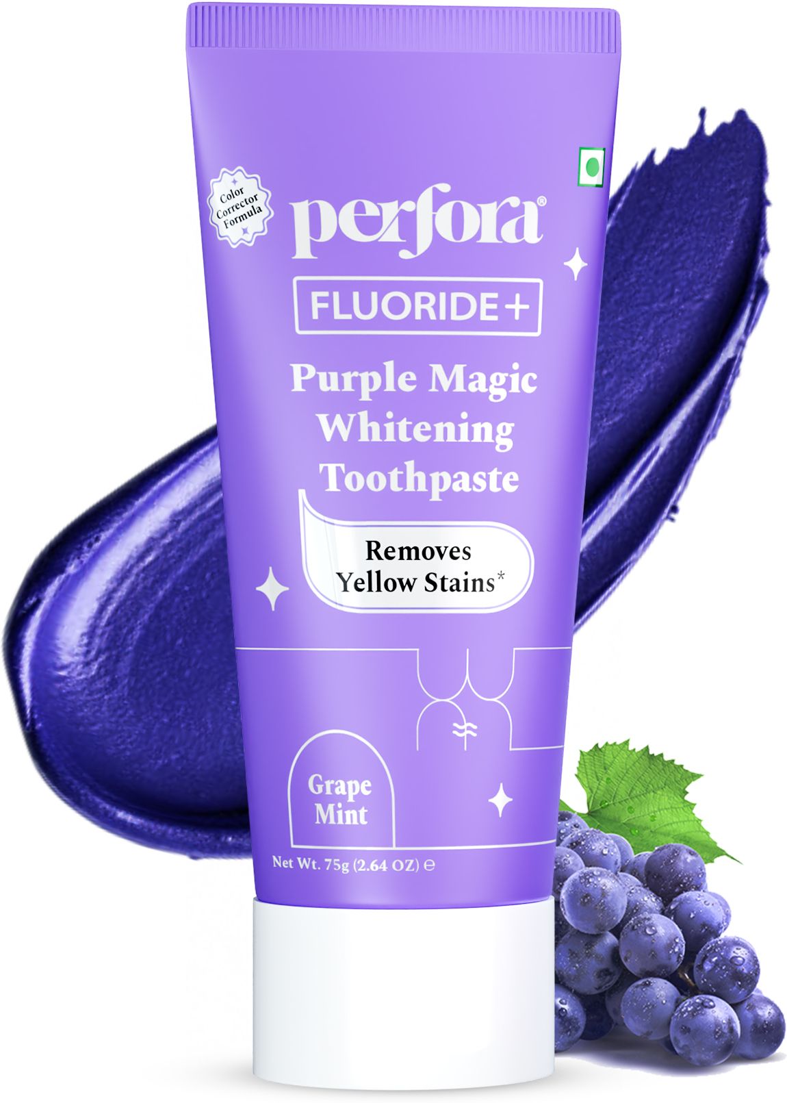 Purple Whitening Toothpaste, Color Corrector Formula, SLS Free Toothpaste-image-26