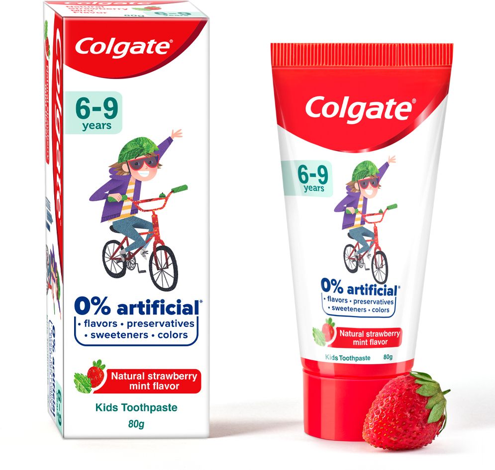 Kids (6-9 years) Natural Strawberry Mint Flavour Toothpaste