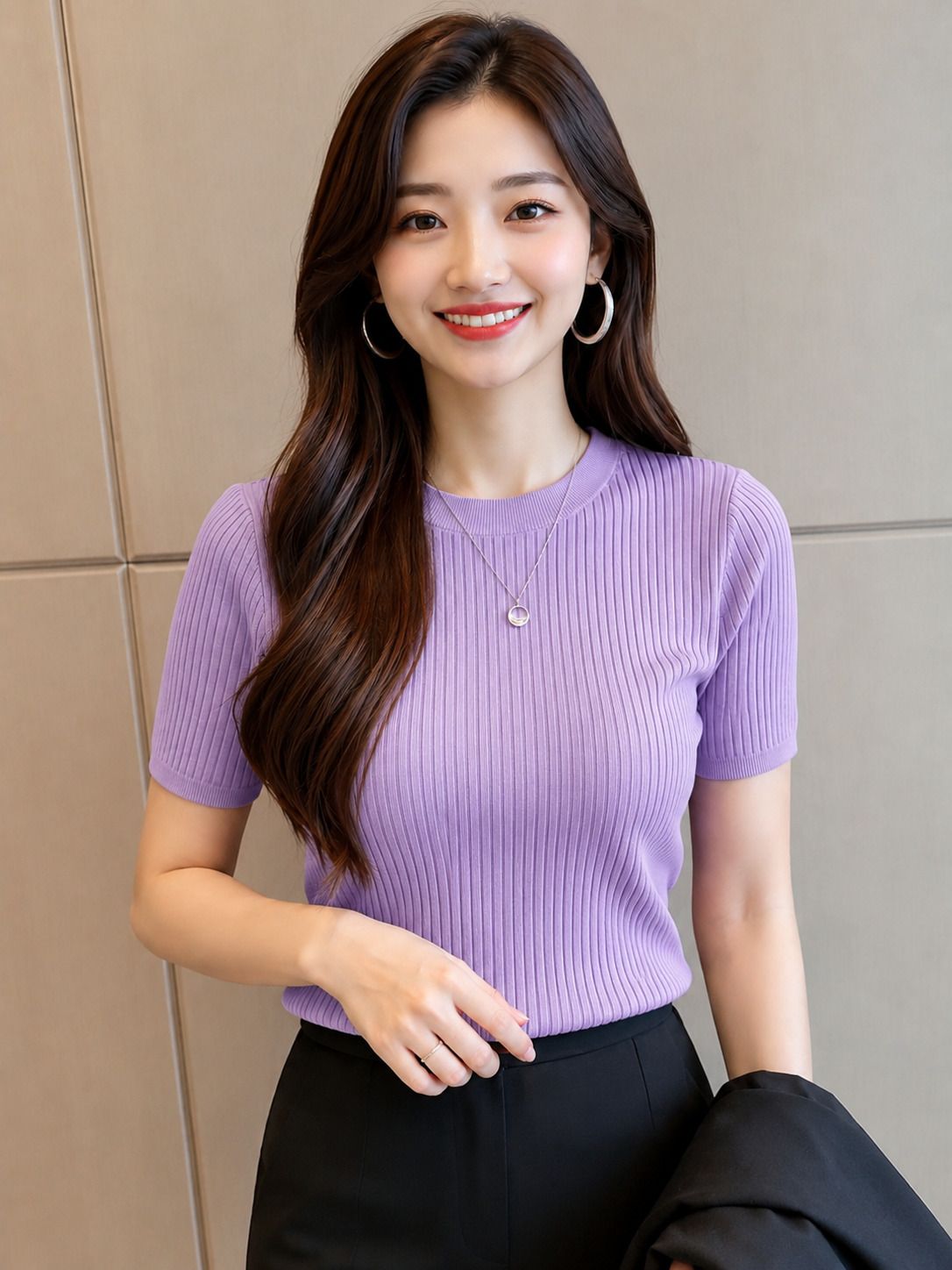 tanushk Casual Regular Sleeves Solid Women Purple Top-picture-26