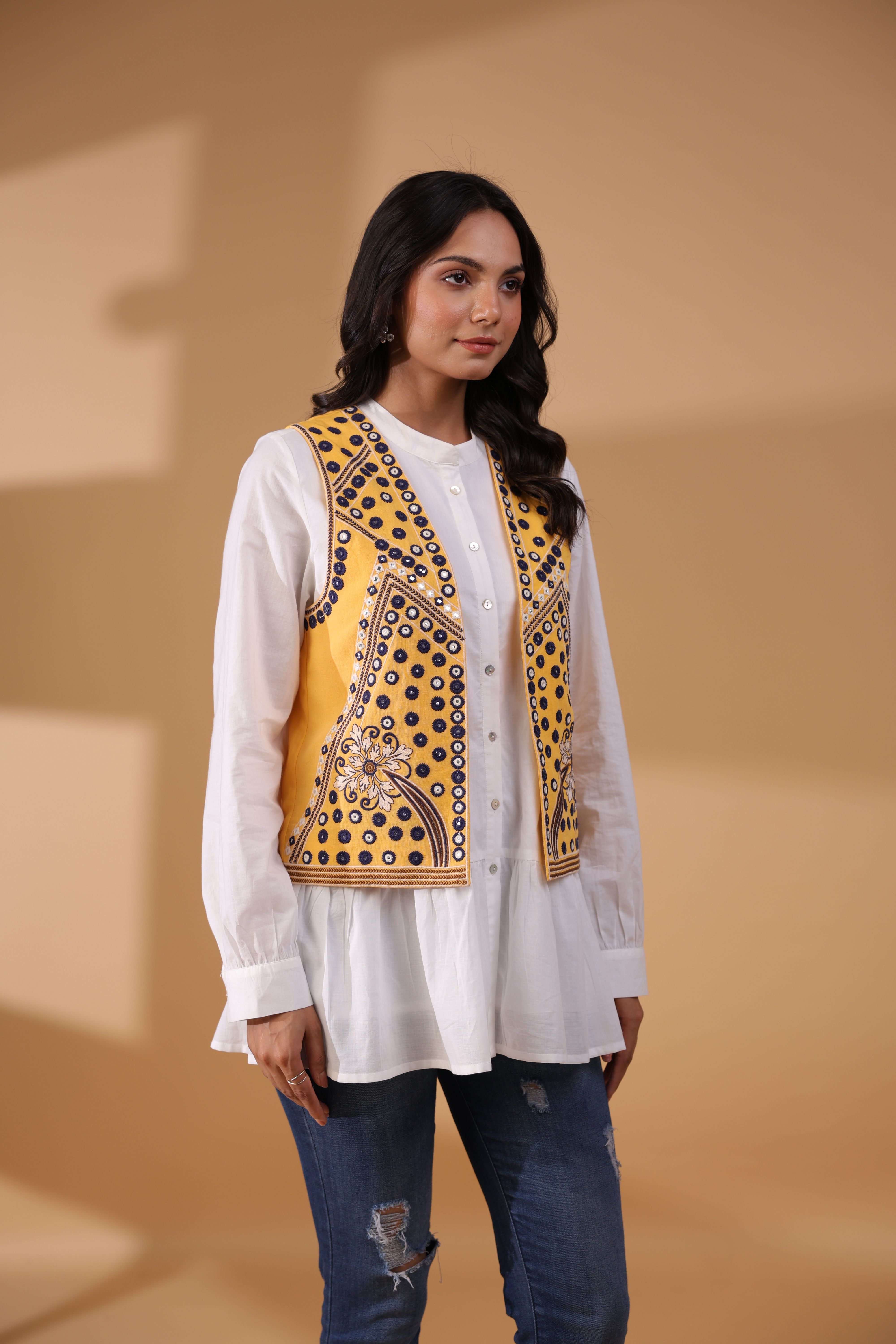 stil o stitch Embroidered Women Waistcoat-picture-29
