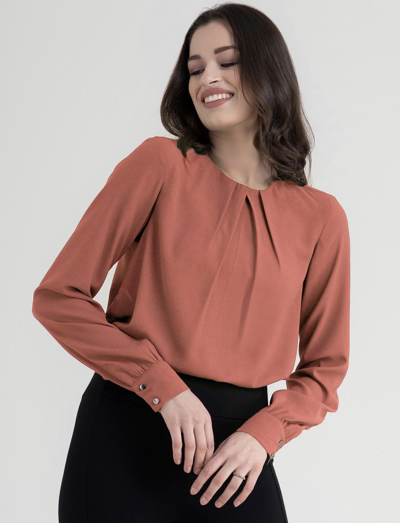mirana Casual Regular Sleeves Solid Women Pink Top-picture-25