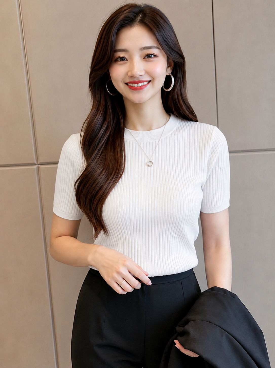 Casual Regular Sleeves Solid Women White Top-image-49