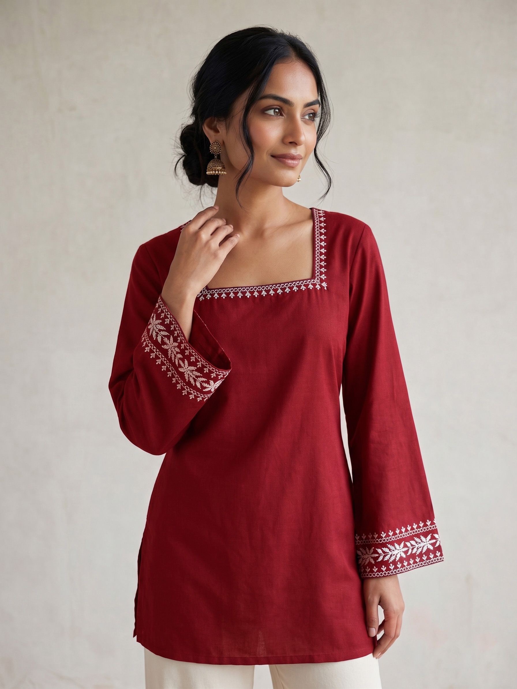 mahira's comfort Solid Viscose Rayon Straight Kurta for Women-picture-15