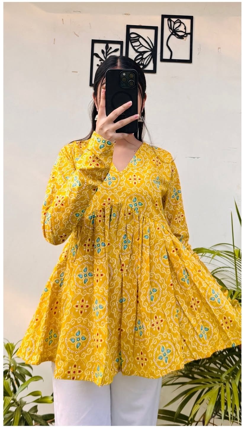 Casual Regular Sleeves Floral Print Women Yellow Top-image-6