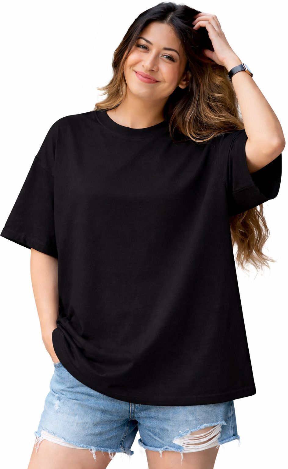 Casual Regular Sleeves Solid Women Black Top-image-28