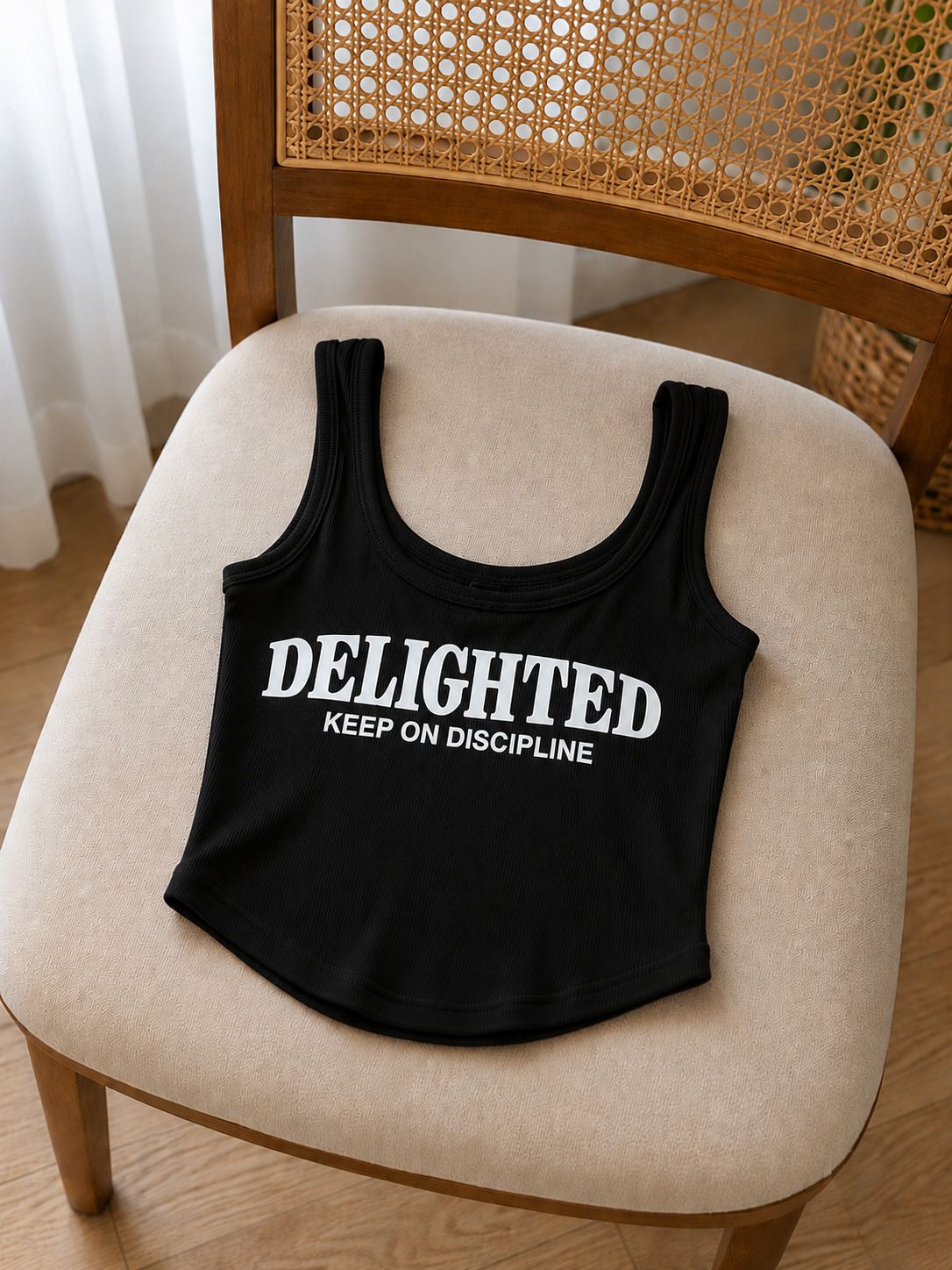 Women Black Tank Top/Vest-image-5