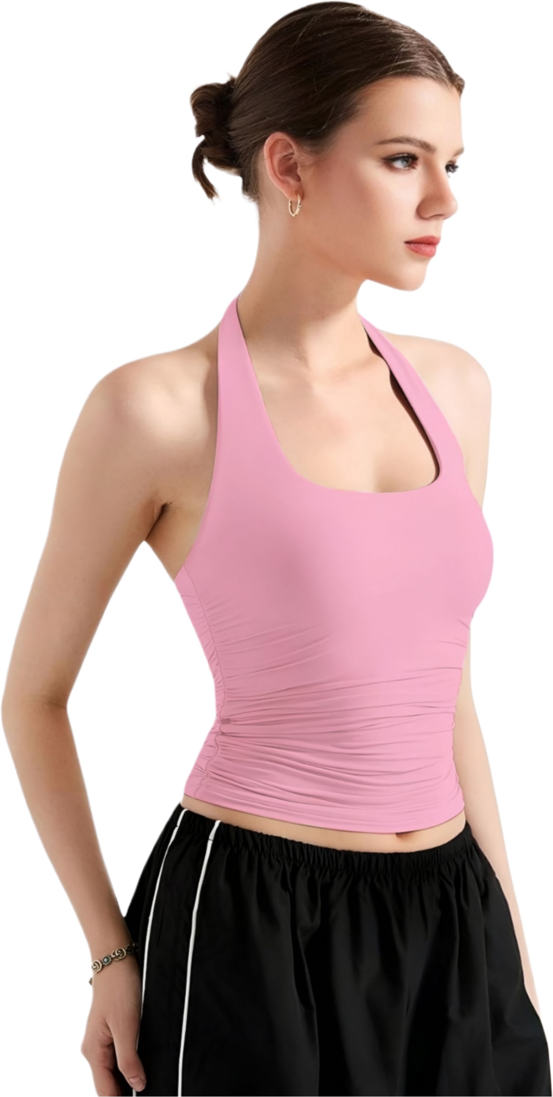 sightbomb Casual Sleeveless Solid Women Pink Top-picture-25
