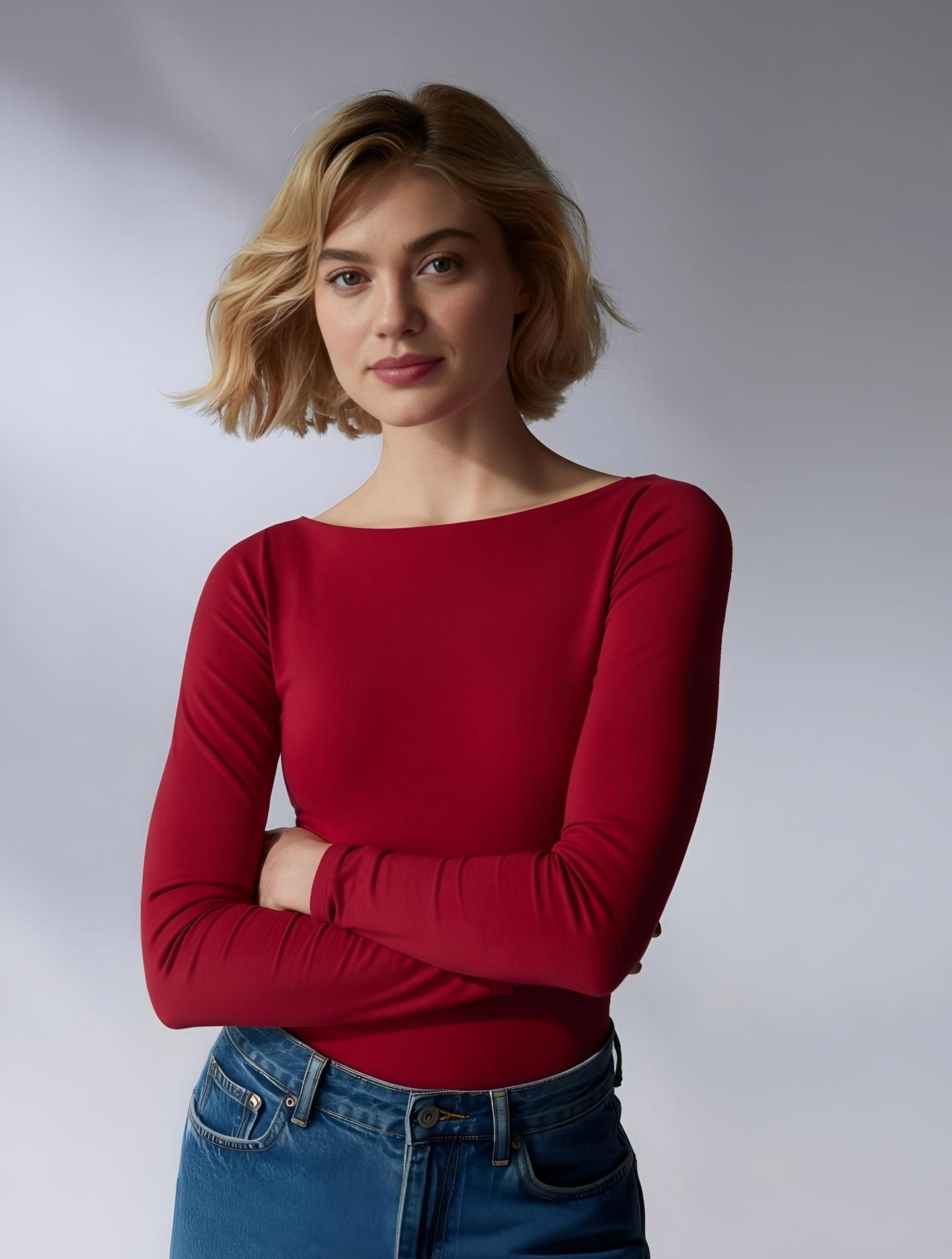 sightbomb Casual Regular Sleeves Solid Women Red Top-picture-10