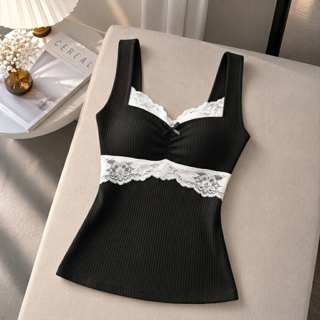 Casual Sleeveless Solid Women Black Top-image-21