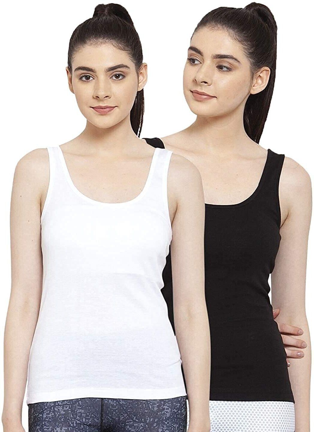 aastikhouse Women White, Black Camisole-picture-43