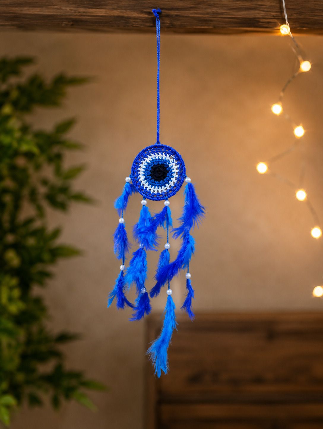 3Inch Frame Blue Color Dream Catcher Feather Dream Catcher-image-35