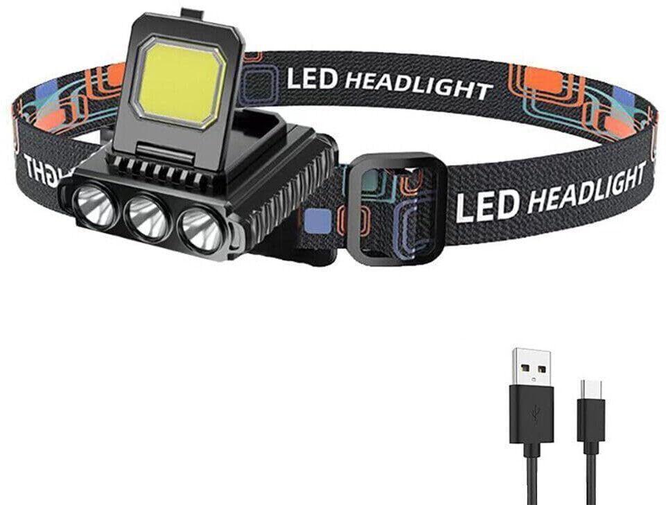 insignia decor 5 in 1 headlamp battery head torch waterproof cob head light camping_L64 Torch-picture-27