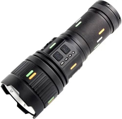 High-Power Rechargeable LED Torch Range Ultra Bright Flashlight with Zoom-Long Torch-image-44