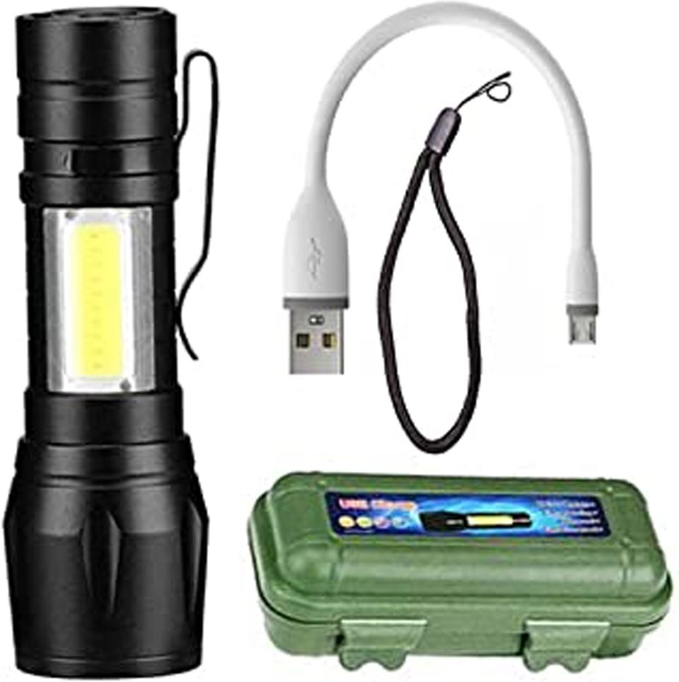 small sun Portable Lightweight Torch Rechargeable Small Bright LED Flashlight Torch-picture-26
