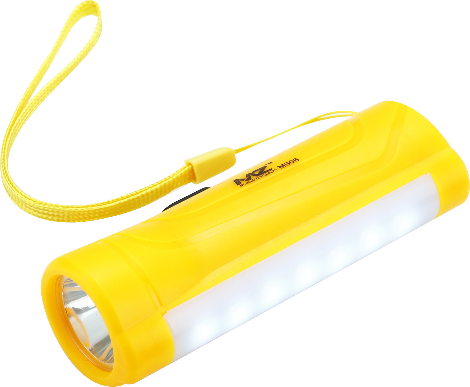 mz M906 (RECHARGEABLE LED TORCH) 12W Laser + 7 SMD COB, 1200mAh Battery mini torch Torch image 1