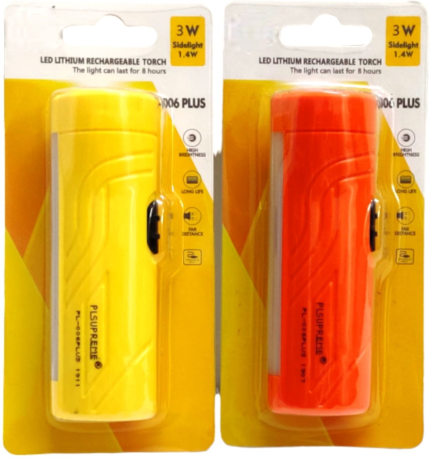 plsupreme ®Premium Quality 2 PCS PL-006 without charger 3W Torch Light|Emergency Light Torch-picture-12