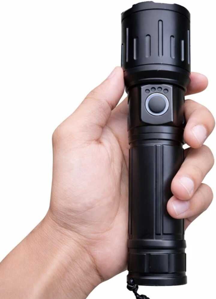 M981 Portable Rechargeable Flashlight with Zoom & Fast Charging Torch-image-13
